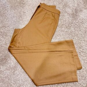 Goelia Wool Straight Leg Pants in brown
